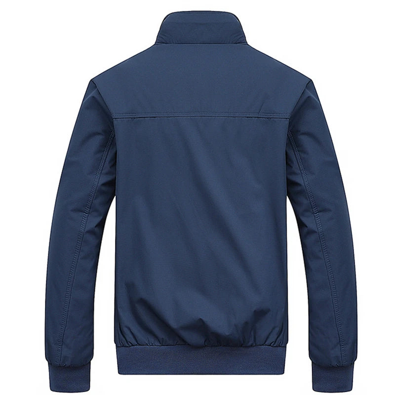 2026 Spring Autumn Casual Solid Fashion Slim Bomber Jacket Men Overcoat New Arrival Baseball Jackets Men's Jacket M-6XL 8XL Top