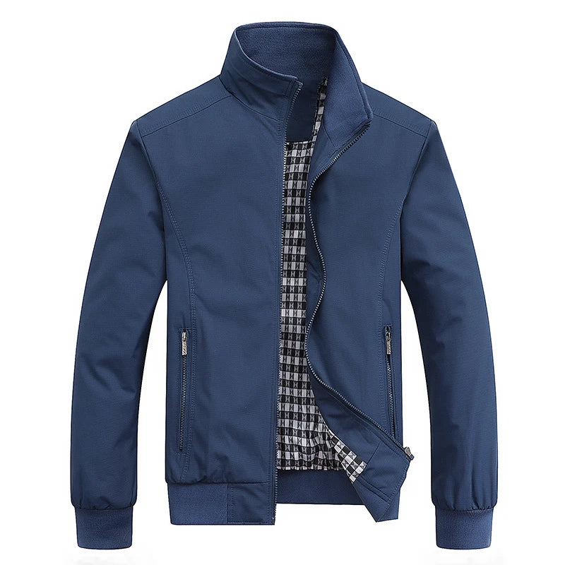 2026 Spring Autumn Casual Solid Fashion Slim Bomber Jacket Men Overcoat New Arrival Baseball Jackets Men's Jacket M-6XL 8XL Top