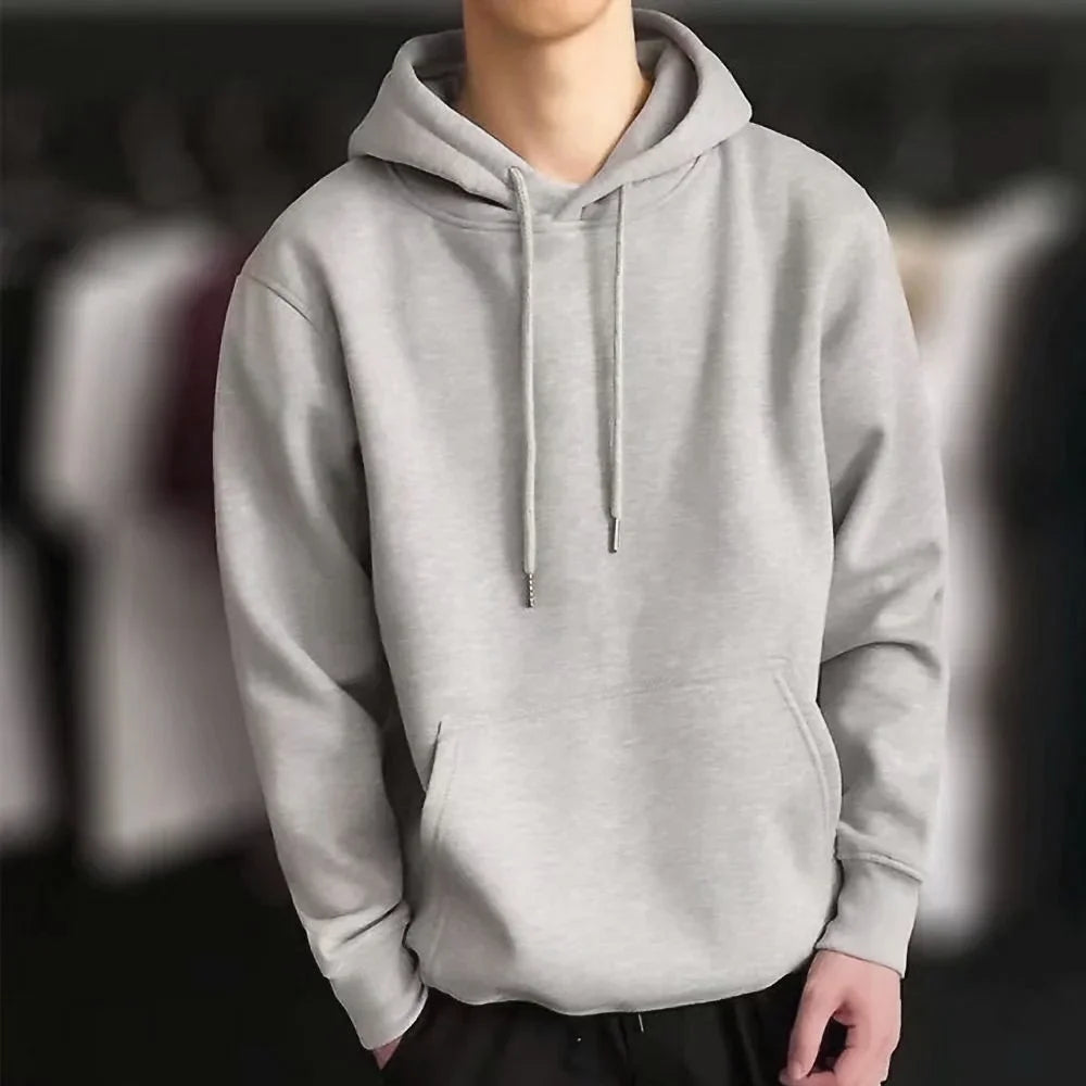 Hoodies 2026 New Men Harajuku Hooded Sweatshirts Casual All-match Pullover Streetwear Sweater Fashion Clothing Sweatshirt Hoodie