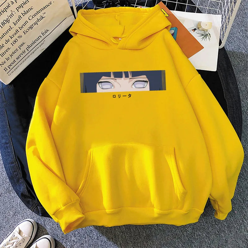 Hyuga Hinata Men Fashion Hoodies Men Women Hooded Sweatshirts Fashion Hip Hop Casual Pullovers Autumn Boys Girls Streetwear