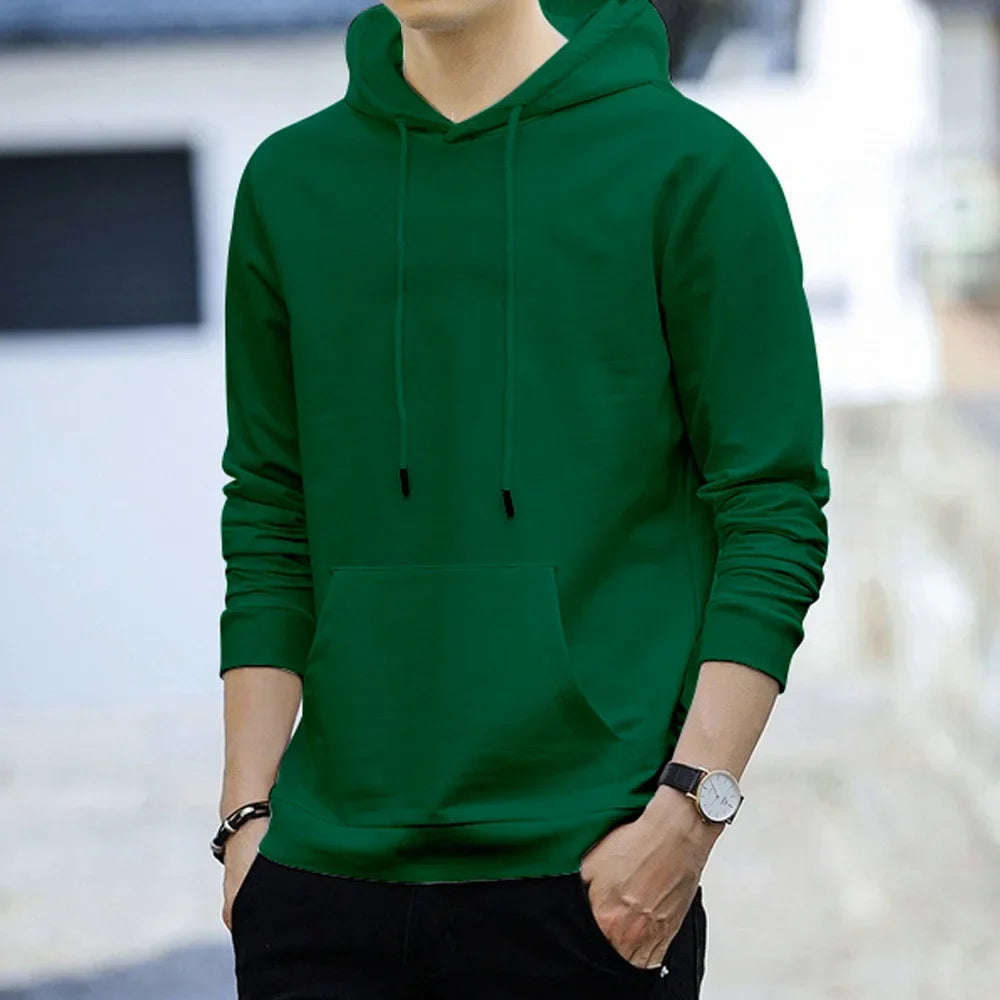 Hoodies 2026 New Men Harajuku Hooded Sweatshirts Casual All-match Pullover Streetwear Sweater Fashion Clothing Sweatshirt Hoodie