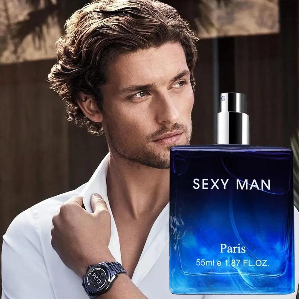 Men's Cologne Perfume Long-lasting Charming Eau De Toilette Gentleman's Blue 55ml Dating & Daily Perfume Gift