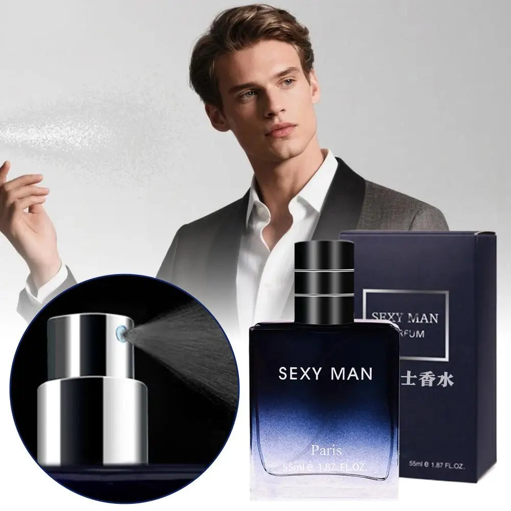 Men's Cologne Perfume Long-lasting Charming Eau De Toilette Gentleman's Blue 55ml Dating & Daily Perfume Gift