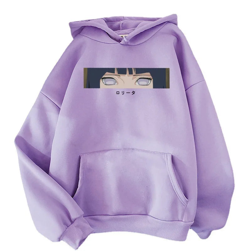Hyuga Hinata Men Fashion Hoodies Men Women Hooded Sweatshirts Fashion Hip Hop Casual Pullovers Autumn Boys Girls Streetwear
