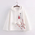 Embroidery Hoodies Women Aesthetics Hooded Baggy Kawaii Clothes Designer Streetwear Teens Personal Chinese Stylish Spring Cozy