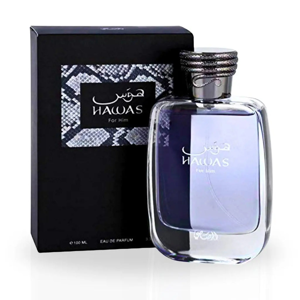 100ml Hawas Perfume for Men Original Rasasi Eau de Parfum Long-Lasting Fragrance Pour Spray Aquatic Scent High Quality Cologne