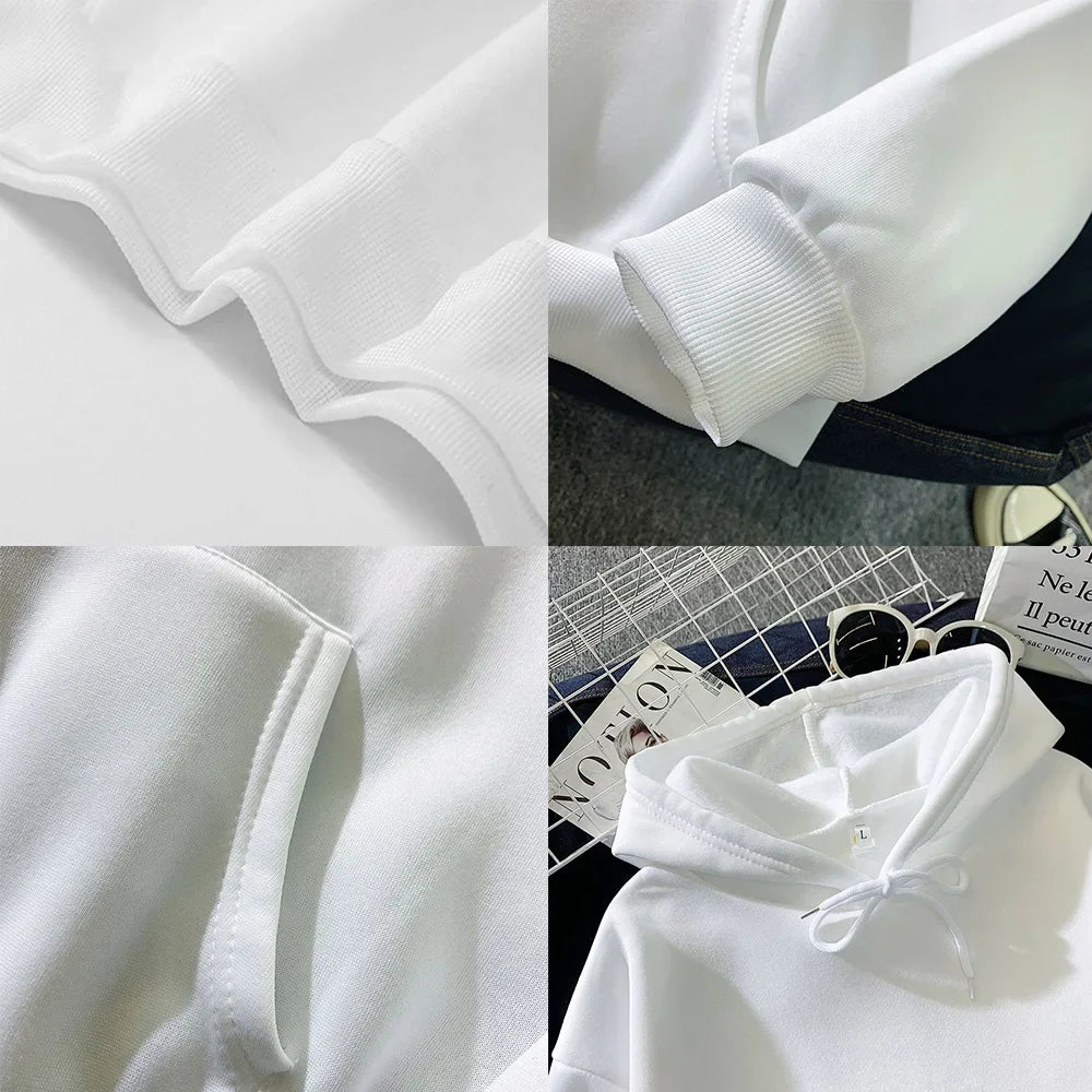 Hoodies 2026 New Men Harajuku Hooded Sweatshirts Casual All-match Pullover Streetwear Sweater Fashion Clothing Sweatshirt Hoodie