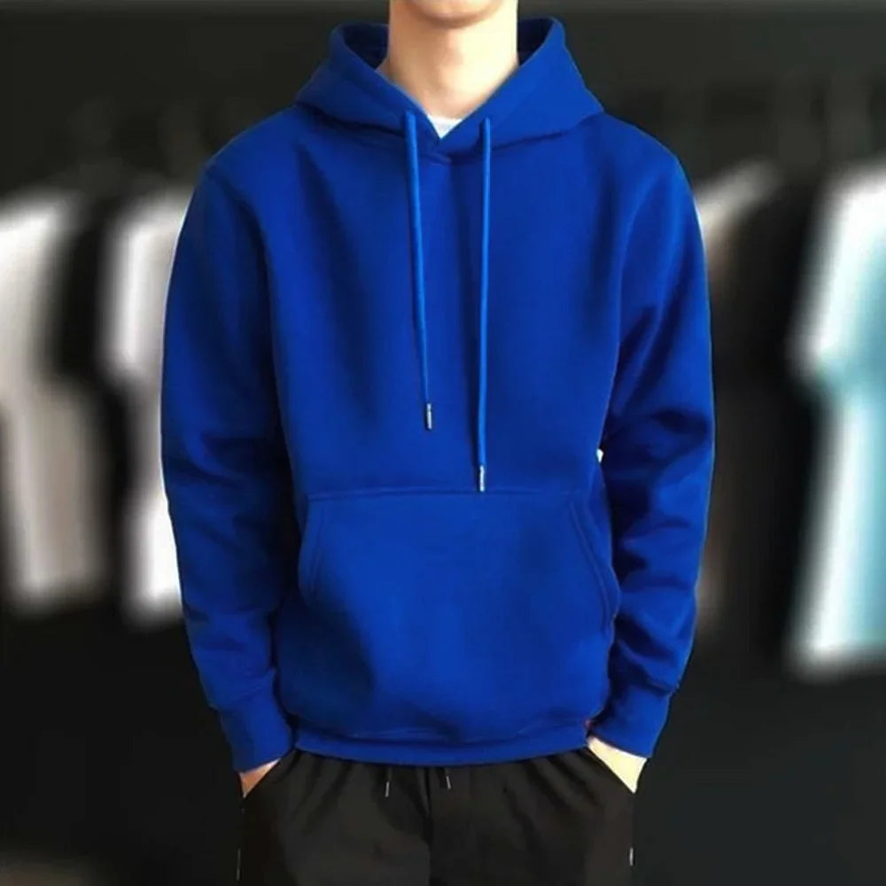 Hoodies 2026 New Men Harajuku Hooded Sweatshirts Casual All-match Pullover Streetwear Sweater Fashion Clothing Sweatshirt Hoodie