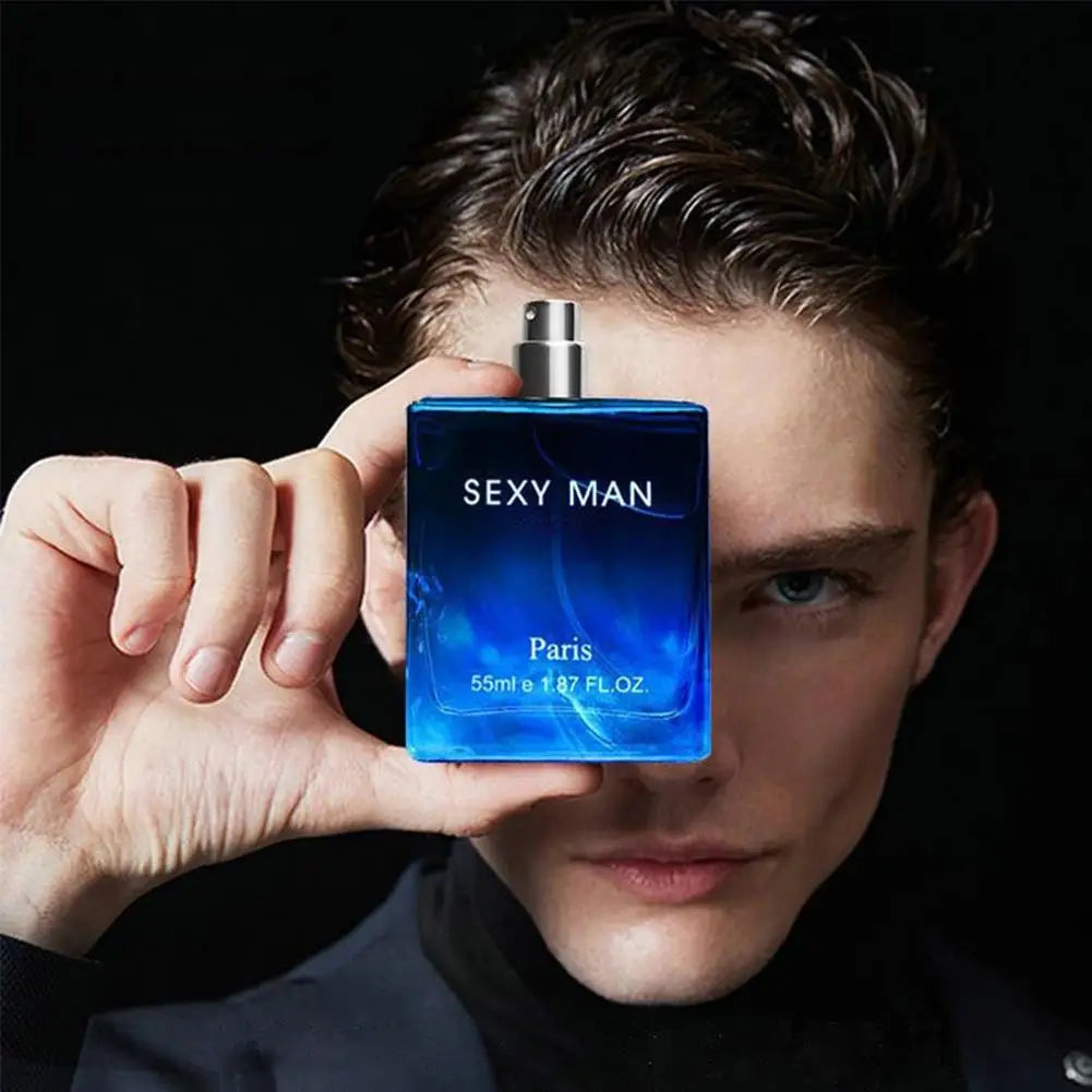 Men's Cologne Perfume Long-lasting Charming Eau De Toilette Gentleman's Blue 55ml Dating & Daily Perfume Gift